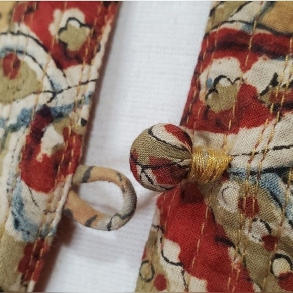 Sam Hilu Vintage Mandarin Quilted Floral Jacket, XS - Picture 11 of 11